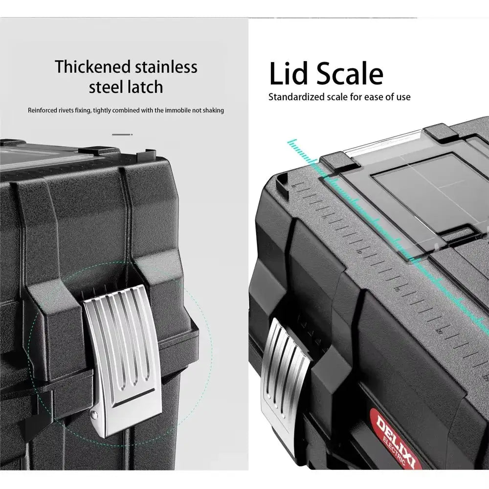 Multifunctional Tool Storage Box Plastic ABS Multiple Specifications with Handle Portable Tool Organizer Thickened from PriceLows™