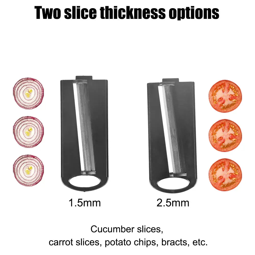 Vegetable Mandoline Slicer | 6-Blade Design | Stainless Steel | Manual Cutter