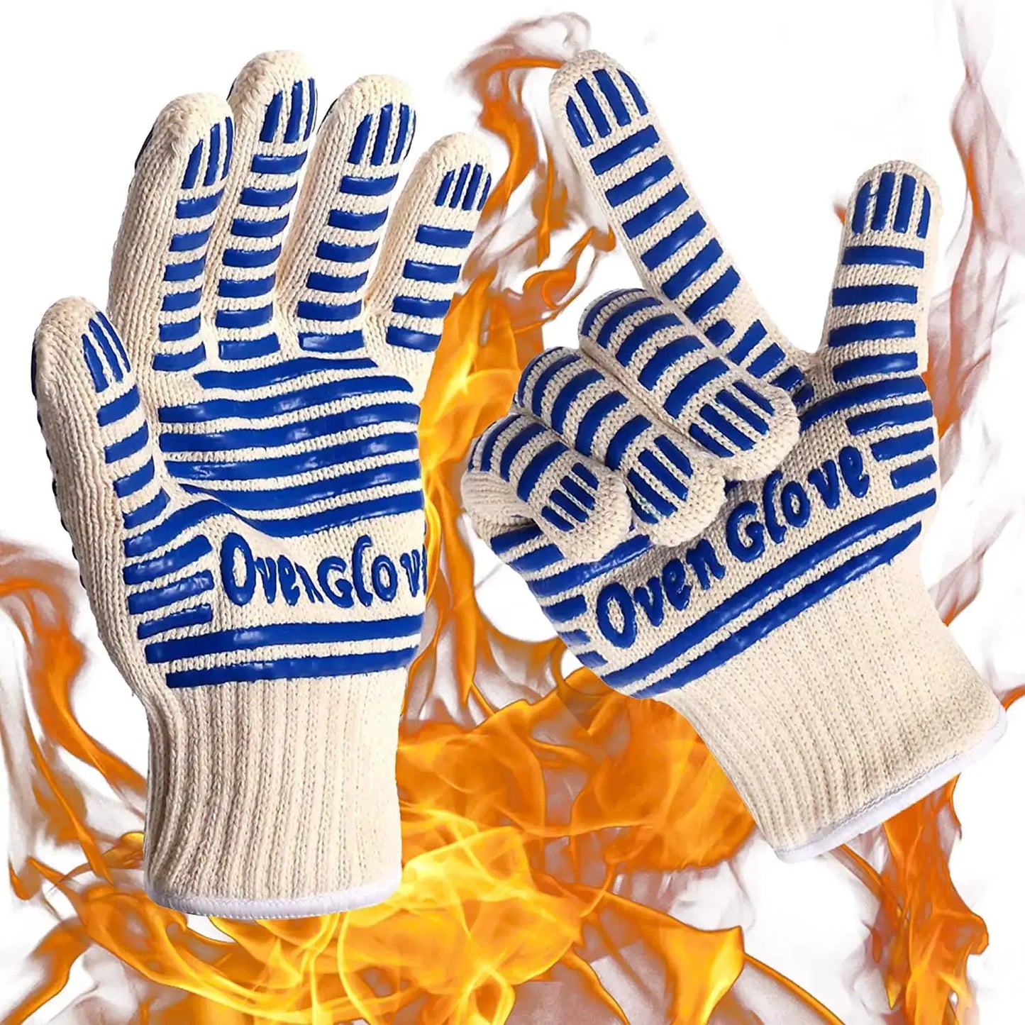 BBQ Gloves | Non-Slip Grill-Ready Grip | Heat Resistant For Cooking | One Size