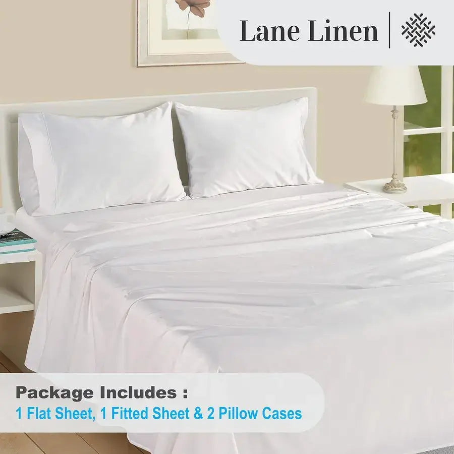 Egyptian Cotton Sheets King Size Naturally Cooling amp Breathable 4 Piece Silky Sateen Weave King Size Sheets Set, UltraSoft amp from PriceLows™
