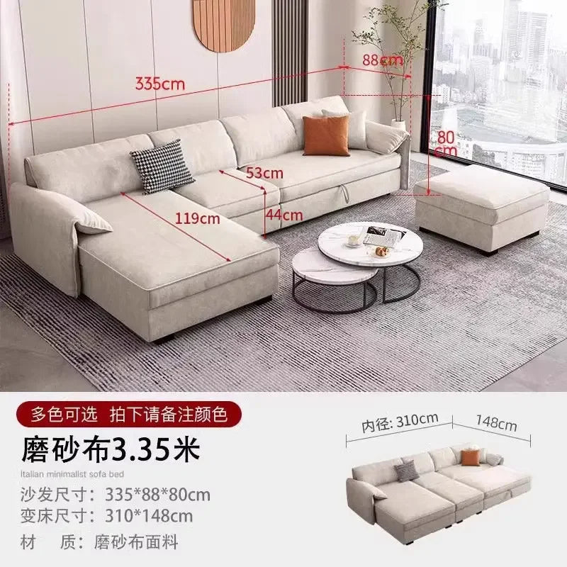 Living Room Sofa | Light Blue Gray | High Back Bubble Design | One Size