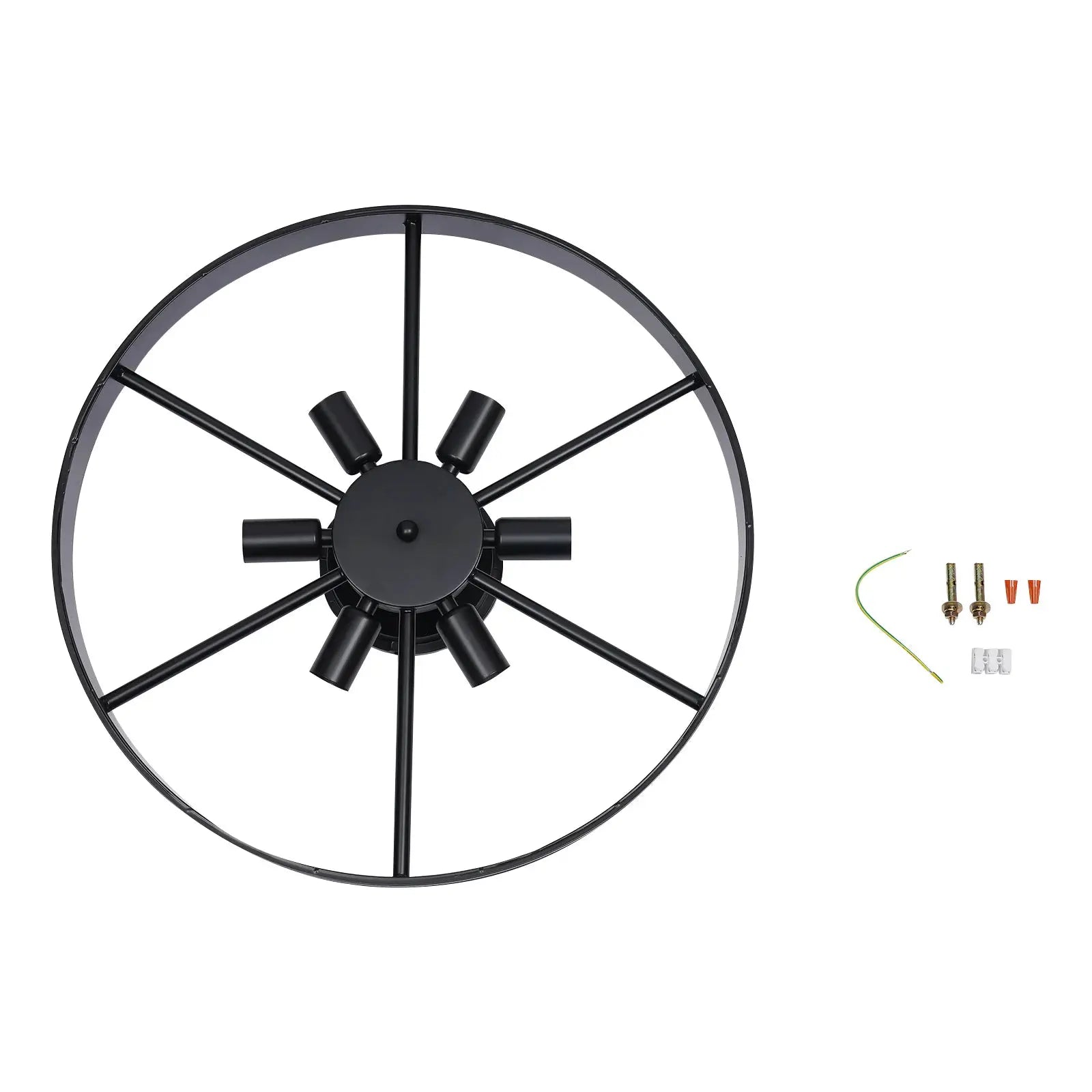 110V Industrial Round Ceiling Light, Ceiling Lights for Residential and Commercial Lighting Bedroom, Kitchen, Bathroom from PriceLows™