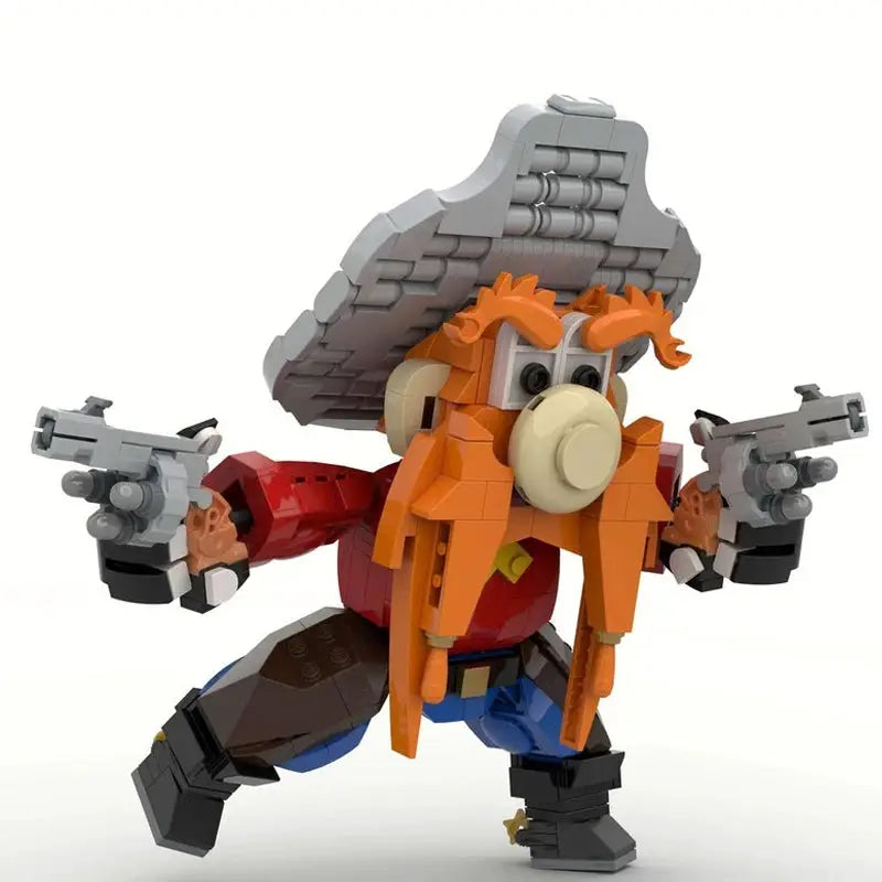 Bricklink MOC Creative Cartoon Anime Figures YOSEMITES SAM Cat and Devil Model Building Blocks Kid Toys Christmas Gift from PriceLows™