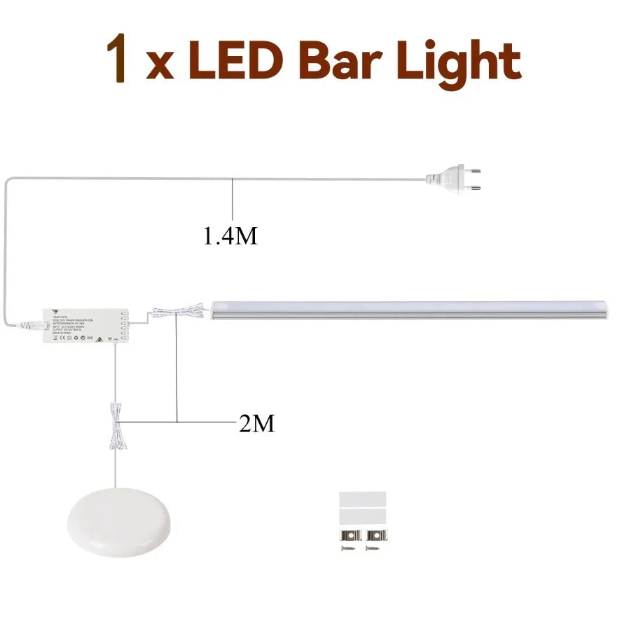LED Under Cabinet Light | Dimmable | Touch Control USB Powered | 1-6 Pack