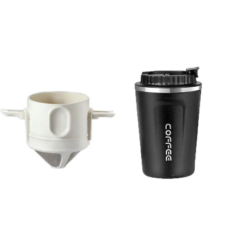 304 Stainless Steel Portable Coffee Filter Drip Coffee Tea Holder Reusable Mug Coffee Dripper Tea Cup Set Coffee Pot Coffeeware from PriceLows™