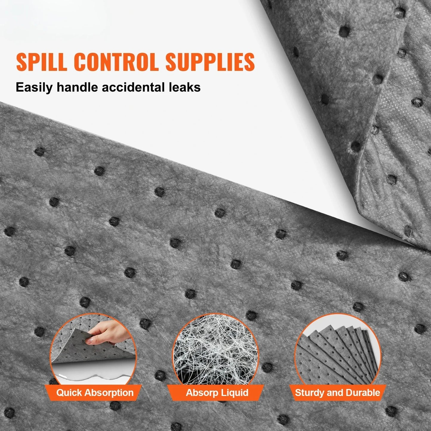 Oil Spill Mat | Oil And Water Absorbent | Automotive And Kitchen Use | One Size