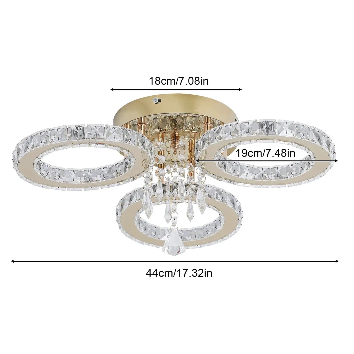 VETRULUS Led Ceiling Light Modern Home Decoration Crystal Chandelier Luxury Living Room Dining Gold Ceiling Lamp lighting from PriceLows™