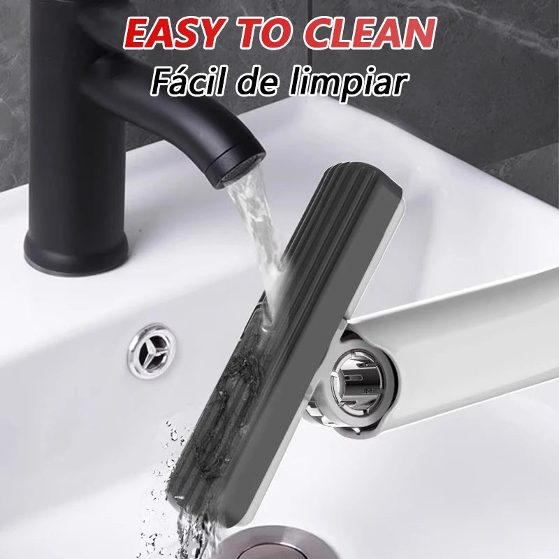 Mini squeezable mop with powerful folding design. Household cleaning tool. No hand washing required. Strong water absorption. from PriceLows™