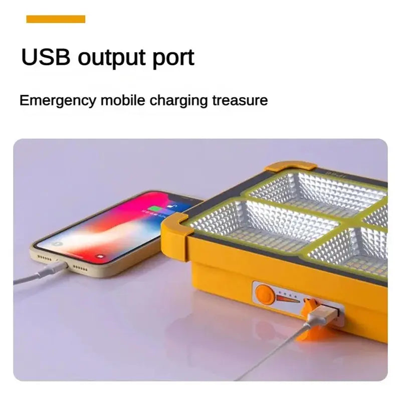 Solar Flood Light | LED Rechargeable | Dimmable Outdoor | Portable