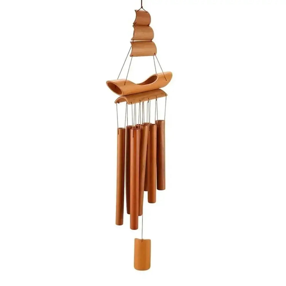 Bamboo Wind Chimes Balcony Outdoor Garden DIY Home Decor Tubes Bell Wall Hanging Ornaments Decorative Crafts from PriceLows™