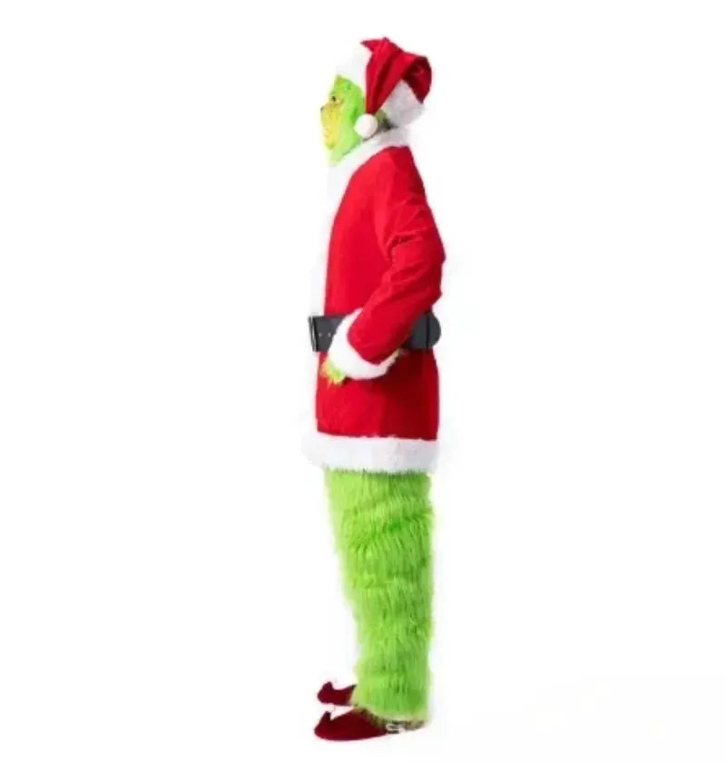 Adult Green Monster Costume | Knit Polyester | Gloves And Mask | Unisex One Size