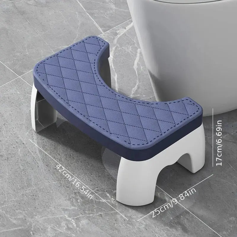 Adjustable Non-Slip Squat Stool for Toilet, Bathroom Step Stool with Anti-Skid Base - Portable & Space-Saving for Home/Travel from PriceLows™