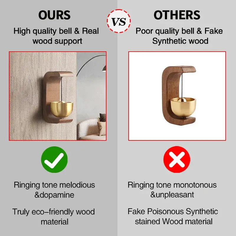 Wooden Door Bell Japanese Wind Chime Door Chime Room Decor Home Front Doorbell Landscape Bell Shopkeeper Remind Bell 풍경 from PriceLows™