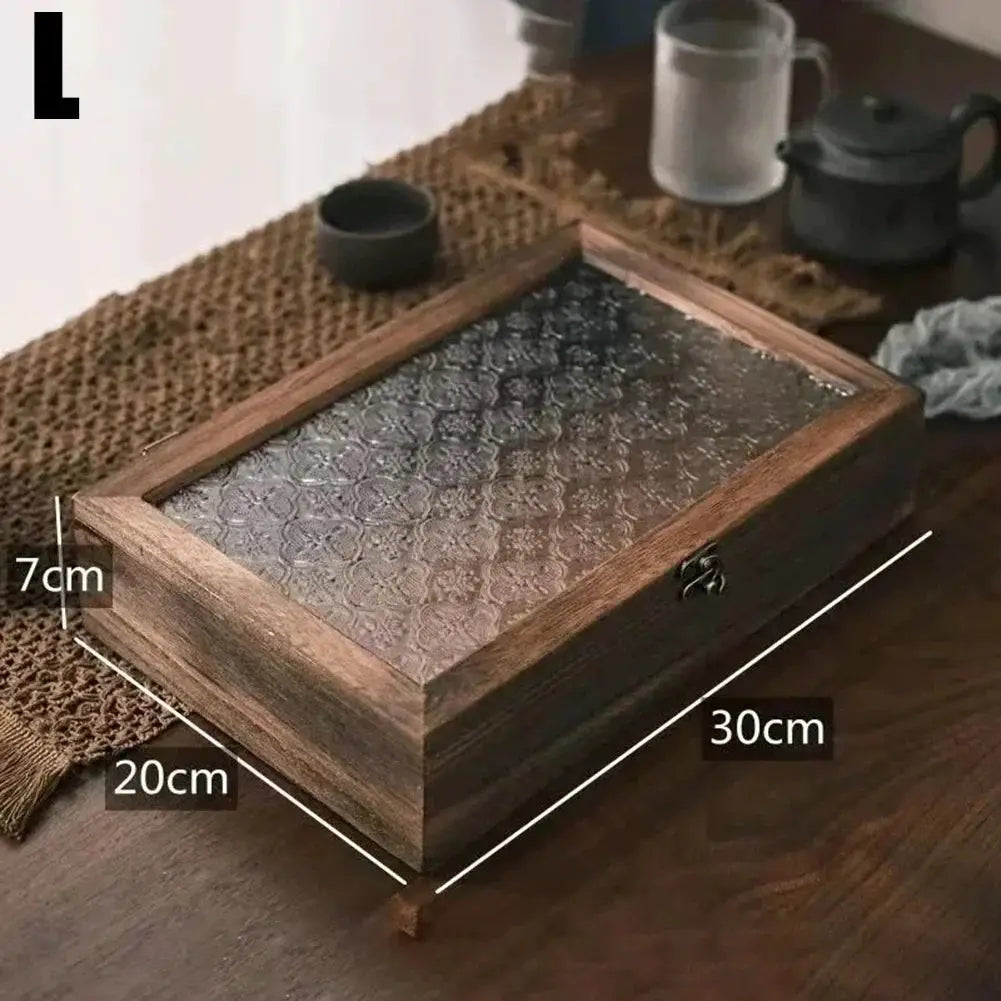 Retro Wooden Storage Box Plain Wood With Lid Multifunction Hinged Boxes Gift Packing Jewelry Case Box Home Sundries Storage Box/ from PriceLows™