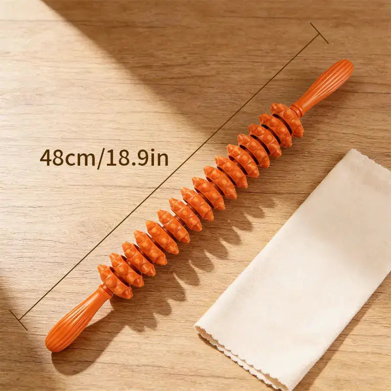 Handheld Rolling Massage Stick | ABS TPR | Back Abdomen Relief
