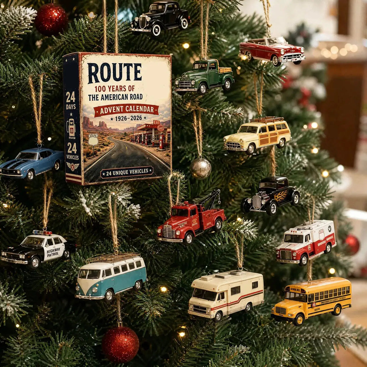Adult Advent Calendar | 2026 Christmas Countdown | Retro Car Plastic