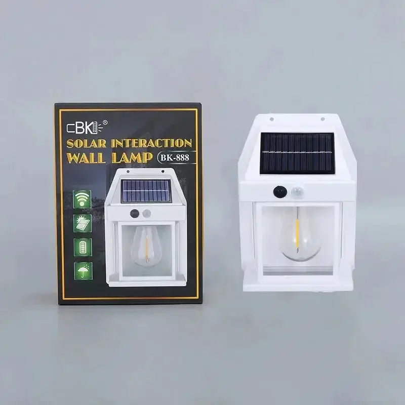Motion Sensor Solar Wall Light Waterproof Outdoor Modes Auto On/Off Warm White for Garden Courtyard Patio Driveway Pathway Light from PriceLows™