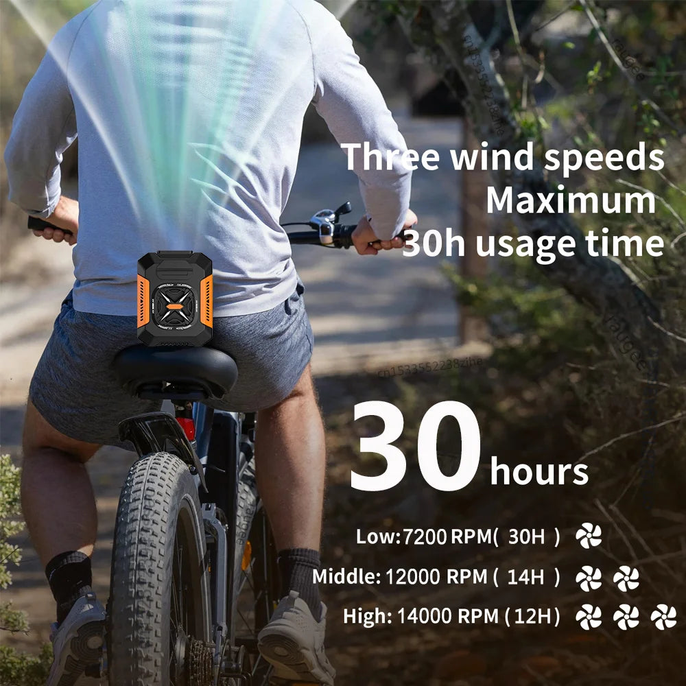 Neck Fan | 5000mAh Battery | 3 Speed | Wearable Clip Belt