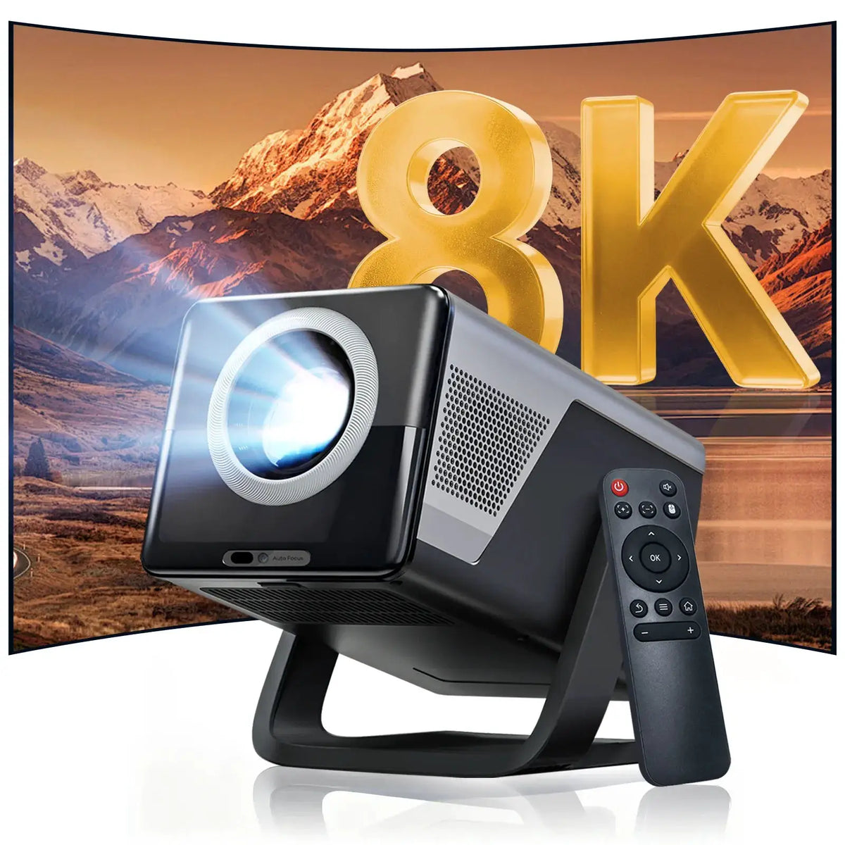 Smart Projector | Android 14 | 1000 ANSI Lumens | Auto Focus