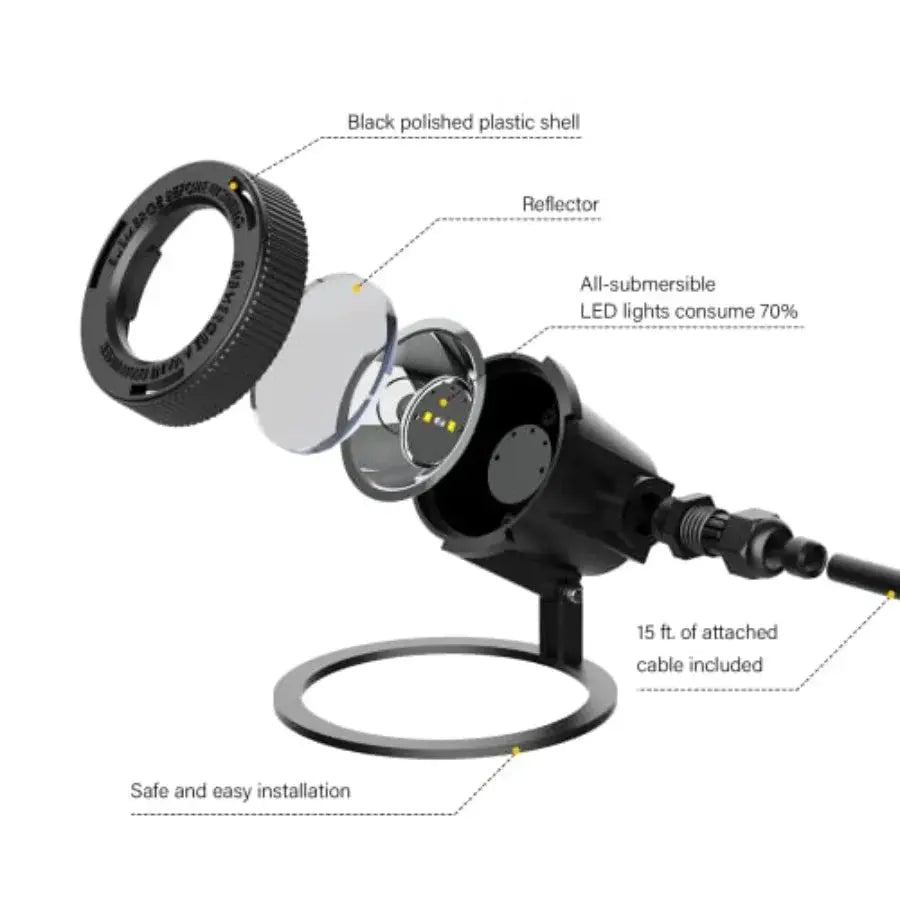 Submersible LED Pond Light Low Voltage Landscape Lighting Underwater Flood Light Outdoor Landscape Water Garden Lights for Swim from PriceLows™