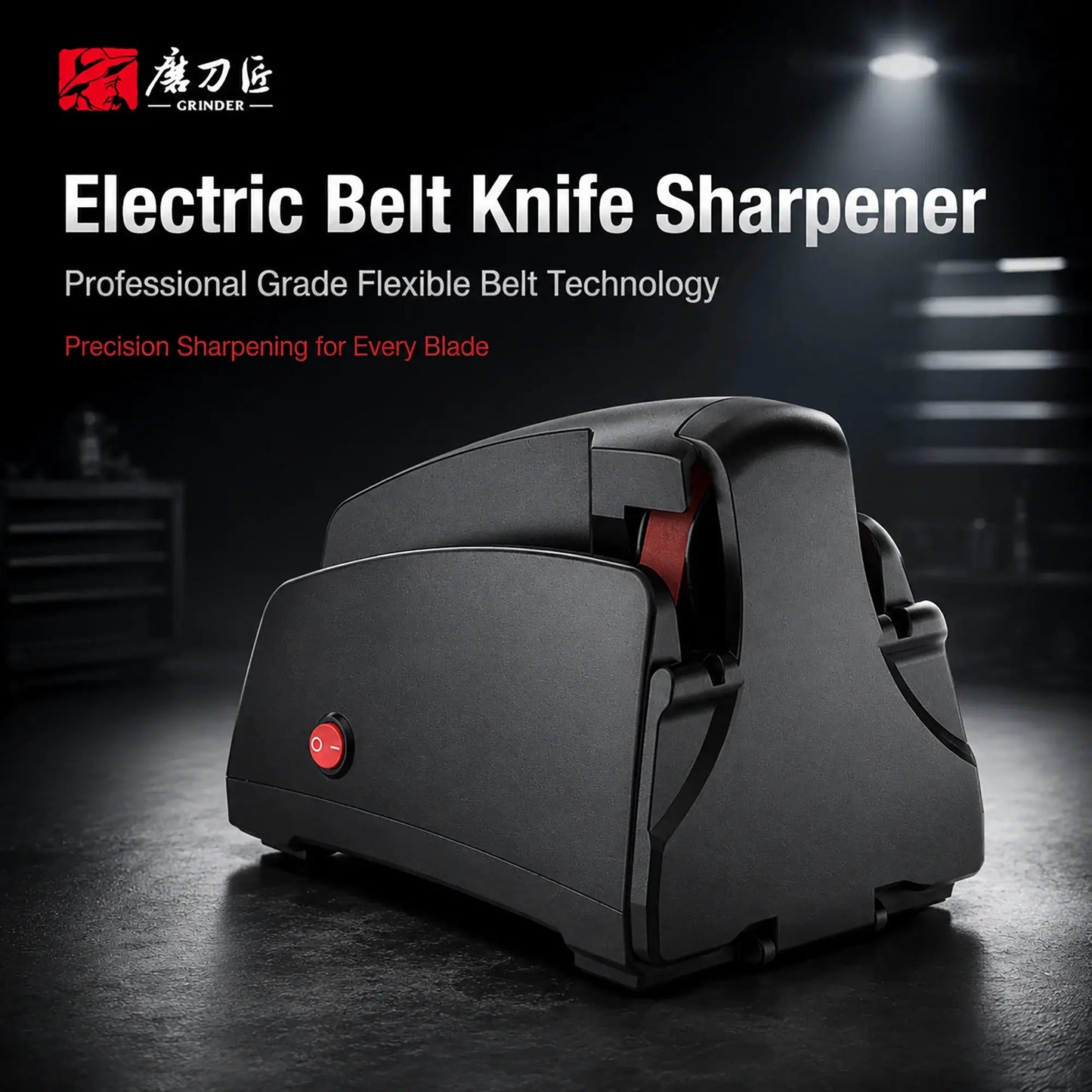 Electric Belt Sharpener | 4 Grits 120 320 600 1000 | Knife Sharpening