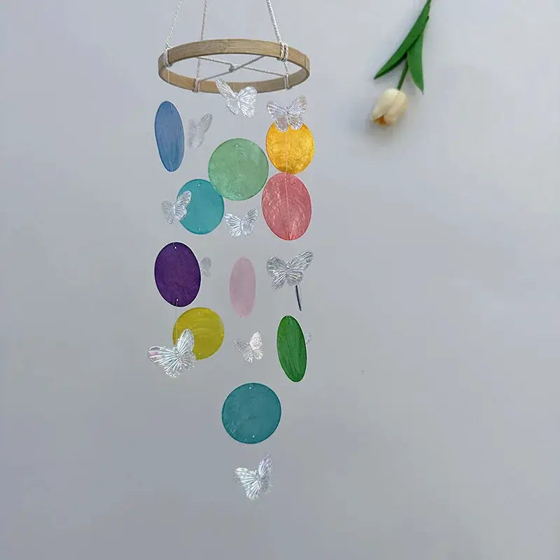 Butterfly Seashell Wind Chimes Garden Outdoor Indoor DIY Hanging Dream Catchers Kids Room Nursery Decoration Home Bedroom Decor from PriceLows™