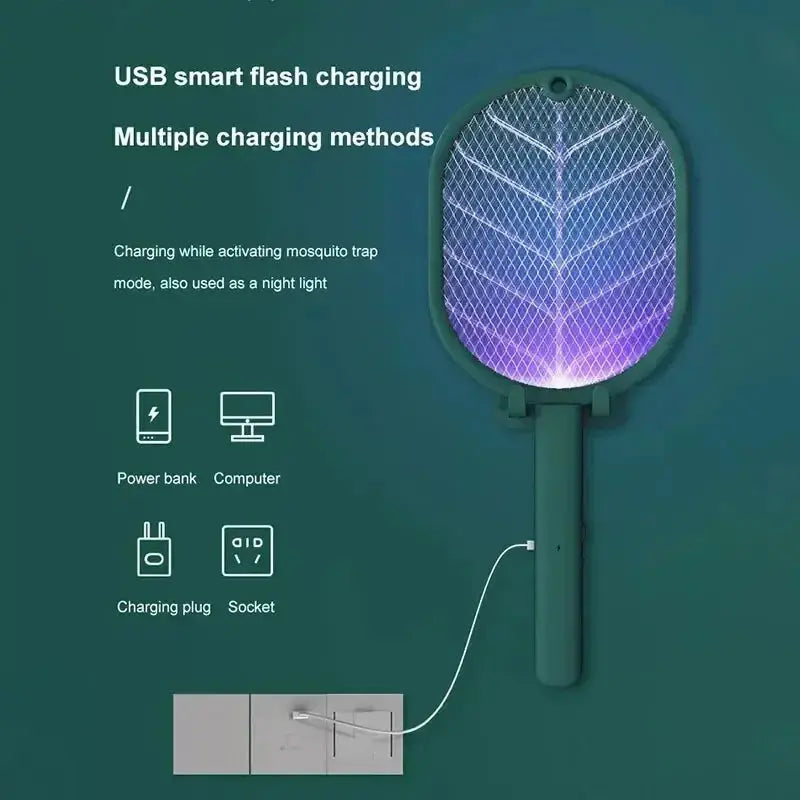 1pc Electric Mosquito Killer Swatter USB Rechargeable Electric Household Safety Mosquito Killer Anti Mosquito Trap from PriceLows™