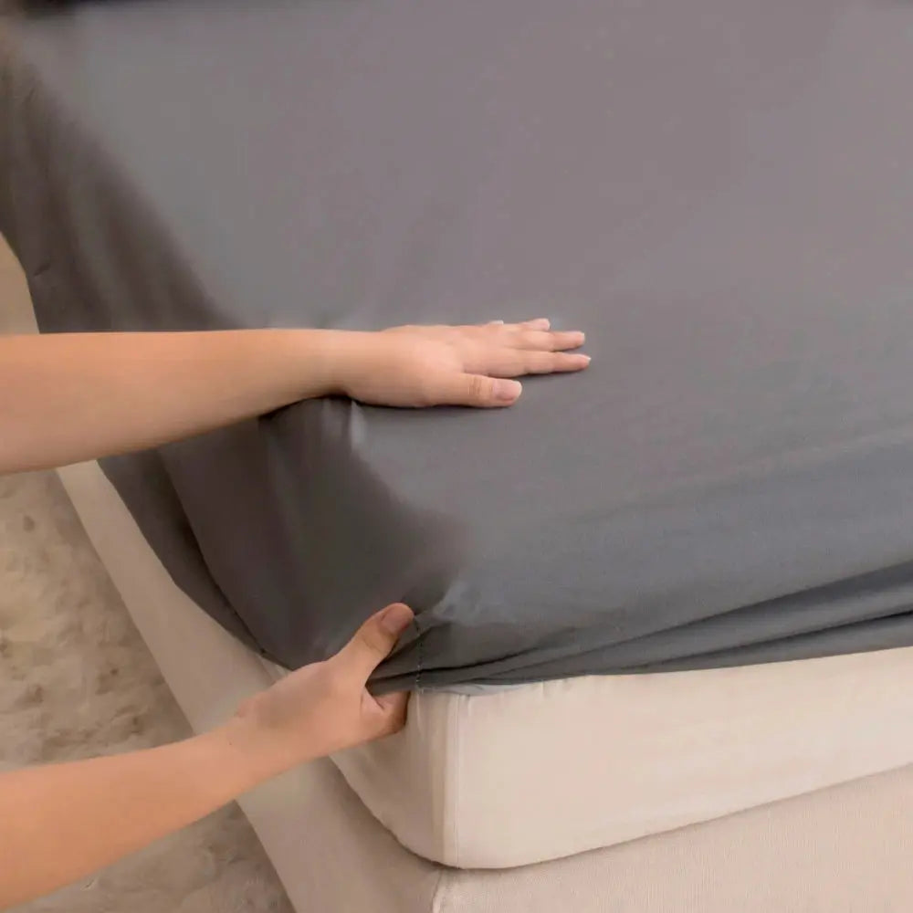 Waterproof Fitted Bed Sheet With 360 Elastic Band Bedsheet Bedspreads for Single Double King Queen Size Mattress Protector Cover from PriceLows™