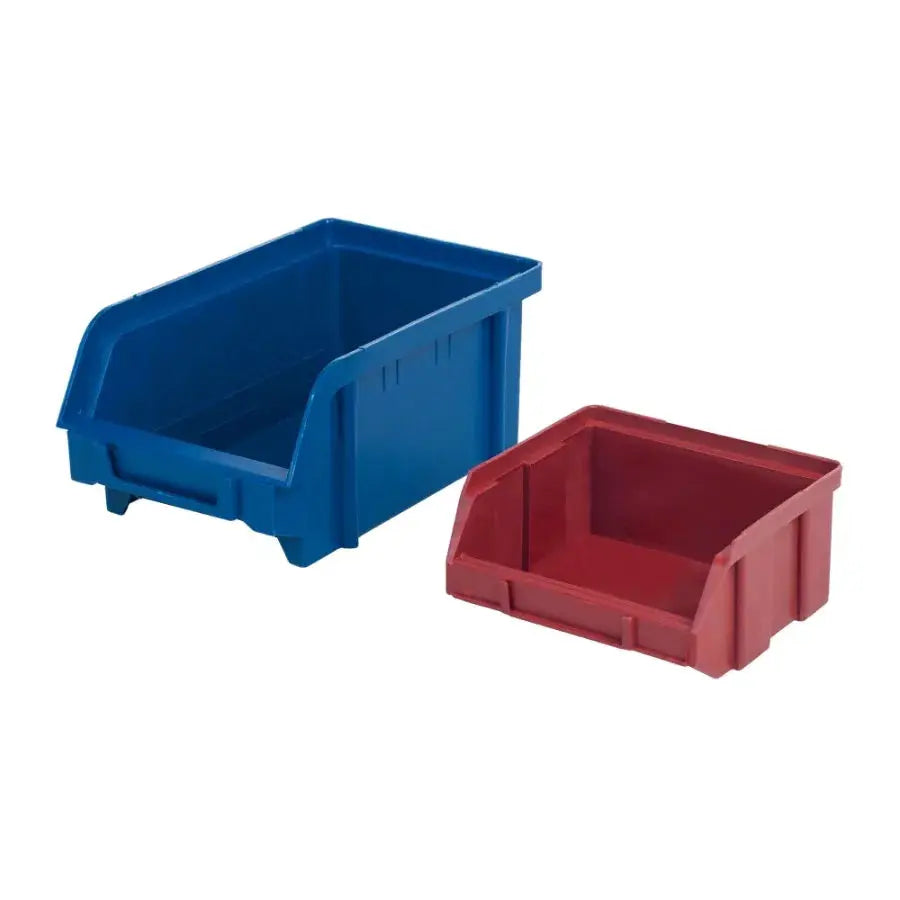 Wall-Mounted 30-Compartment Garage Storage Bins for Tools Supplies Durable Plastic, Space-Saving Organization, Red and Blue Col from PriceLows™