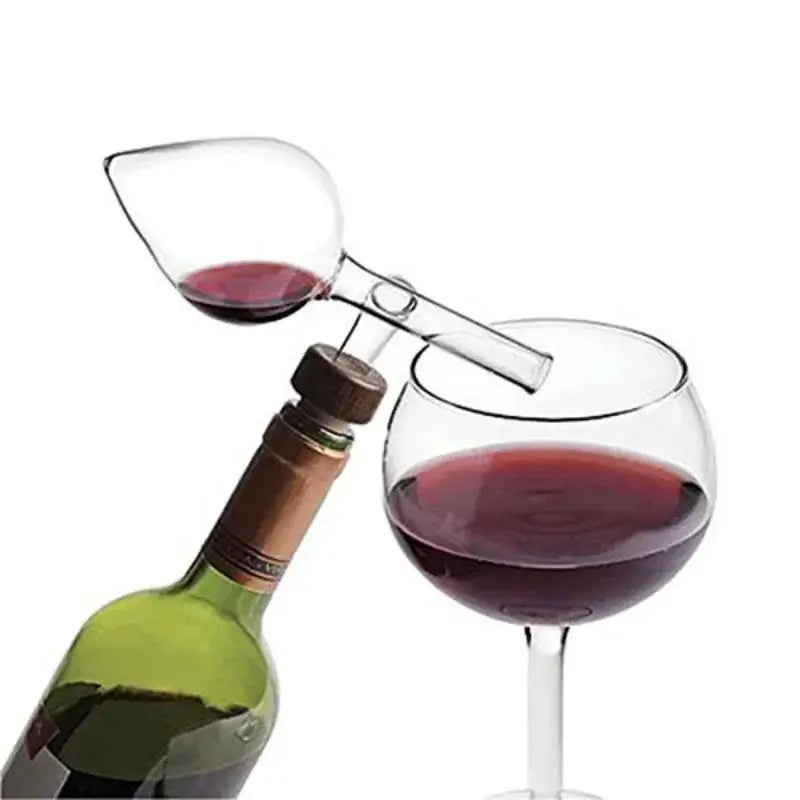 Round and Peach Shaped Transparent Red Wine Aerator Quick Pour Spout Portable Decanter for Red Wine Bottles Sobering Device from PriceLows™
