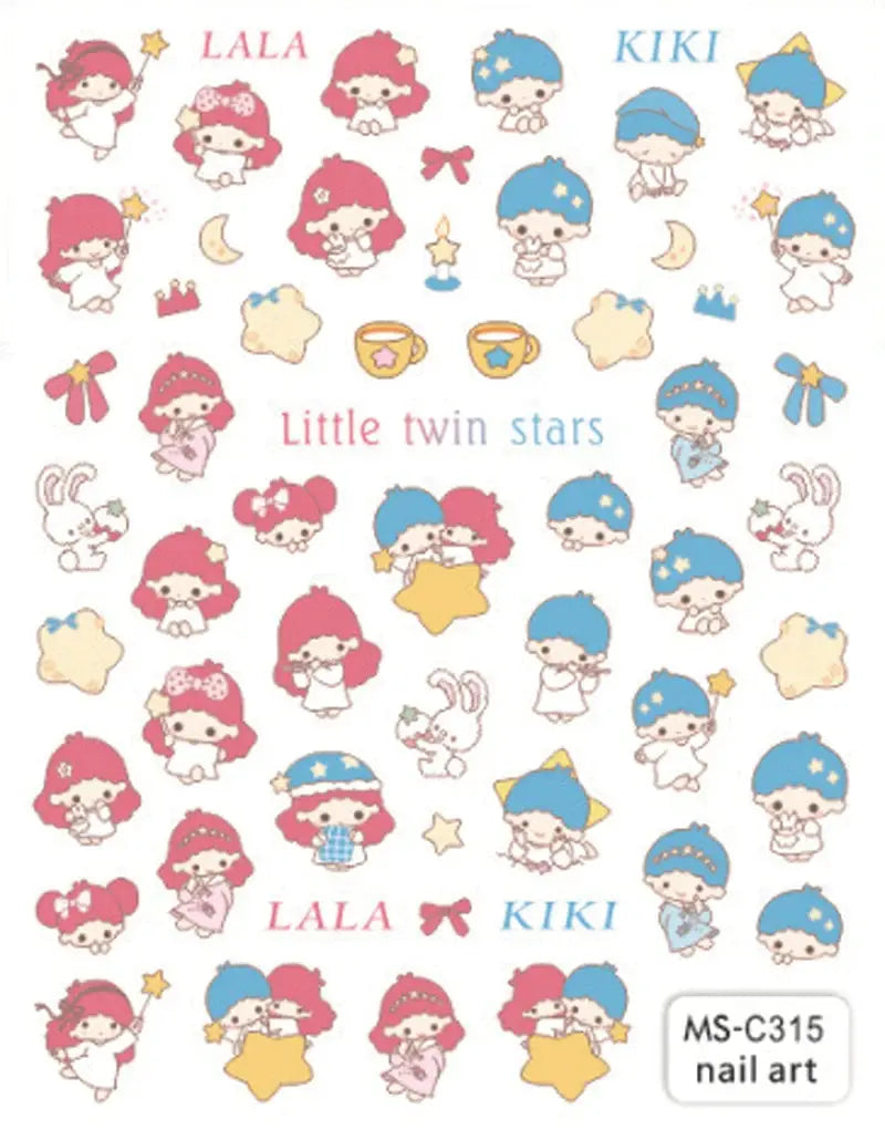 1PCS Cartoon Kawaii Pokémon Nail Stickers 3D Sanrio Hello Kitty Stickers For Nails Nails Accesories Anime Kuromi Nail Supplies from PriceLows™