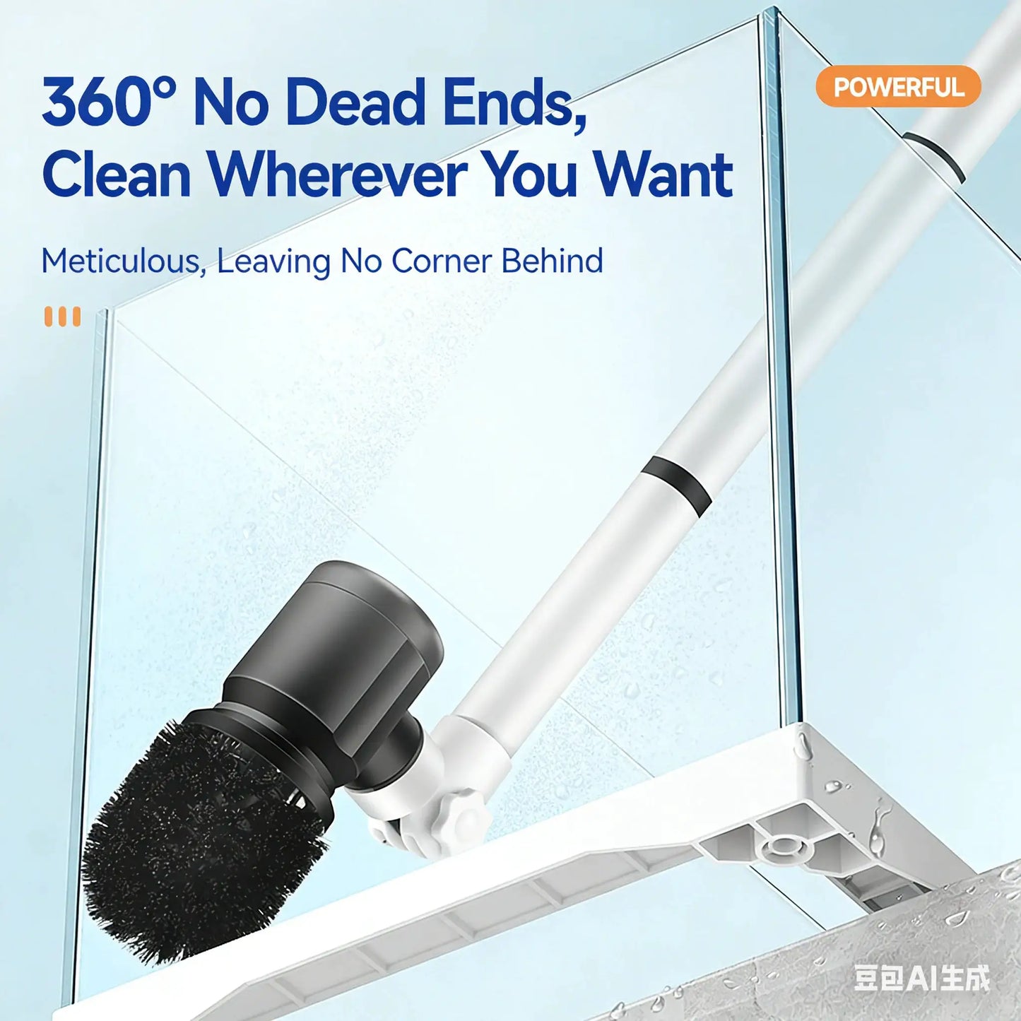 Electric Fish Tank Brush | Adjustable Length | Waterproof