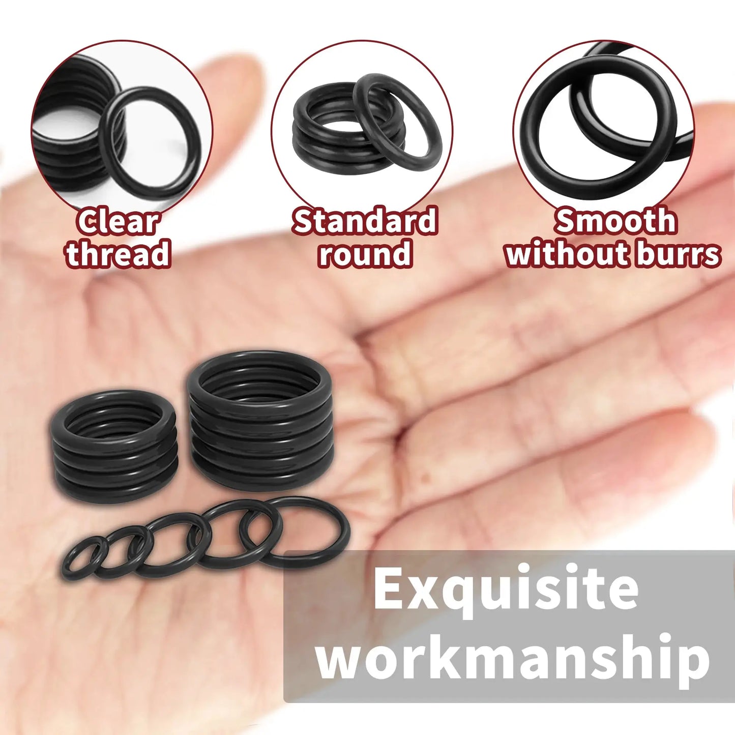 255pcs Rubber O Rings Kit, 18 Size Metric NBR Washer Gasket Sealing Assortment Kit, for Plumbing Faucet, Automotive, Air Or Gas from PriceLows™