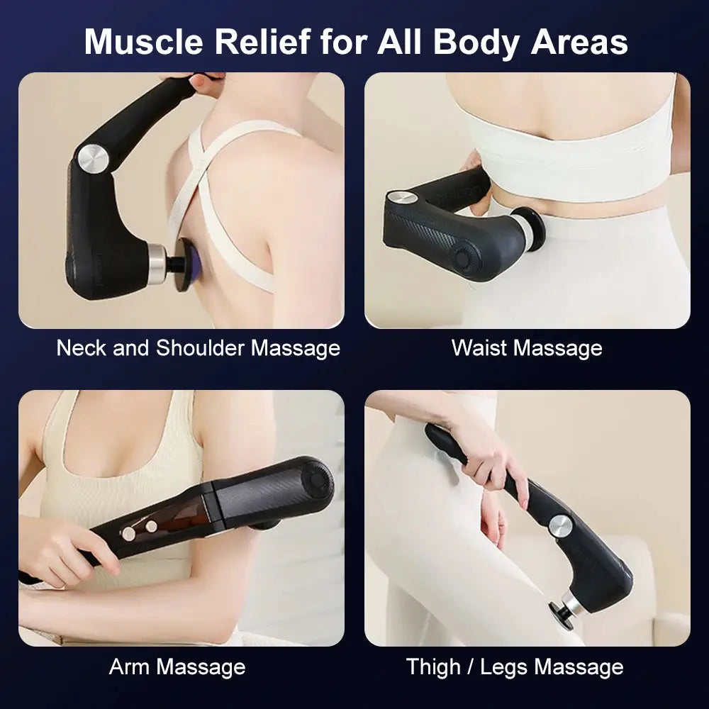 Percussion Massage Gun | High Frequency Battery Powered | Ergonomic Handle