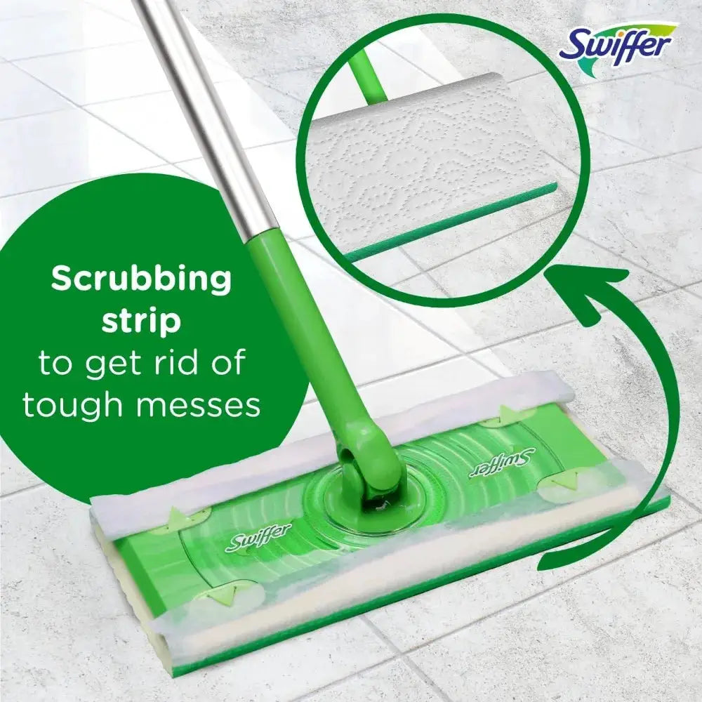Sweeper 2-in-1 Mops for Floor Cleaning, Dry and Wet Multi Surface Floor Cleaner, Sweeping and Mopping Starter Kit, Includes 1 Mop + 19 Refills, 20 Piece Set from PriceLows™