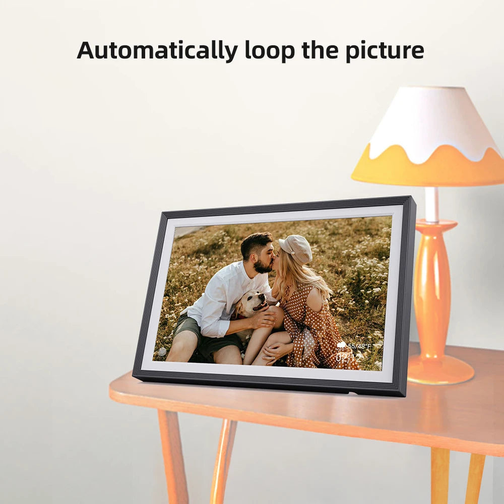 Digital Photo Frame | 10.1in IPS | 1280x800 | Clock Calendar