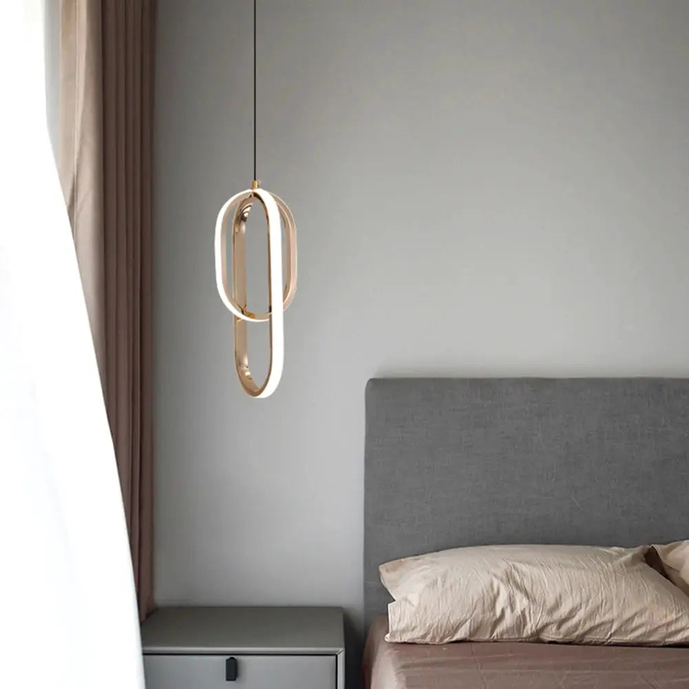 Modern Minimalist LED Pendant Lights Chandelier For Bedroom Living Room Decor Hanging Lamp Suspensions Metal Bedside Lamp from PriceLows™