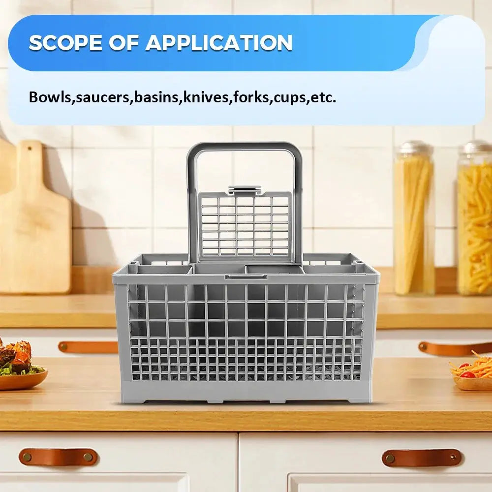Dishwasher Cutlery Basket | Universal Fit | Foldable Holder | Knife And Fork