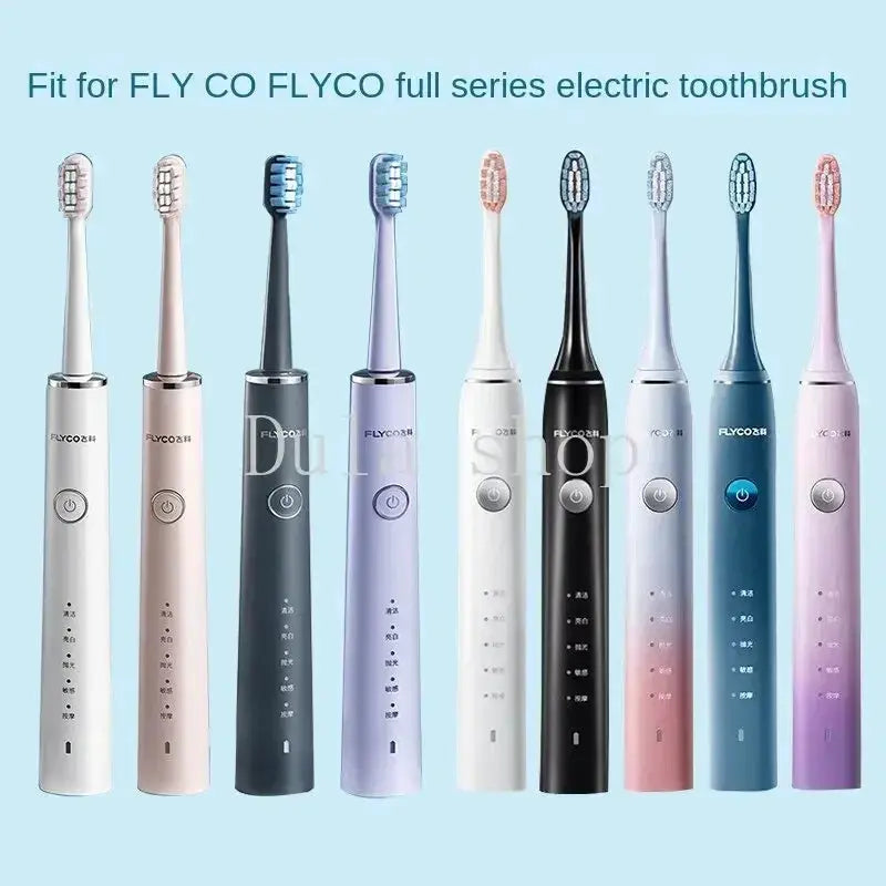 12 pieces brush heads Fits with FLYCO electric toothbrush head TH01 original quality FT7105/FT7106/FT7205 universal replacement from PriceLows™
