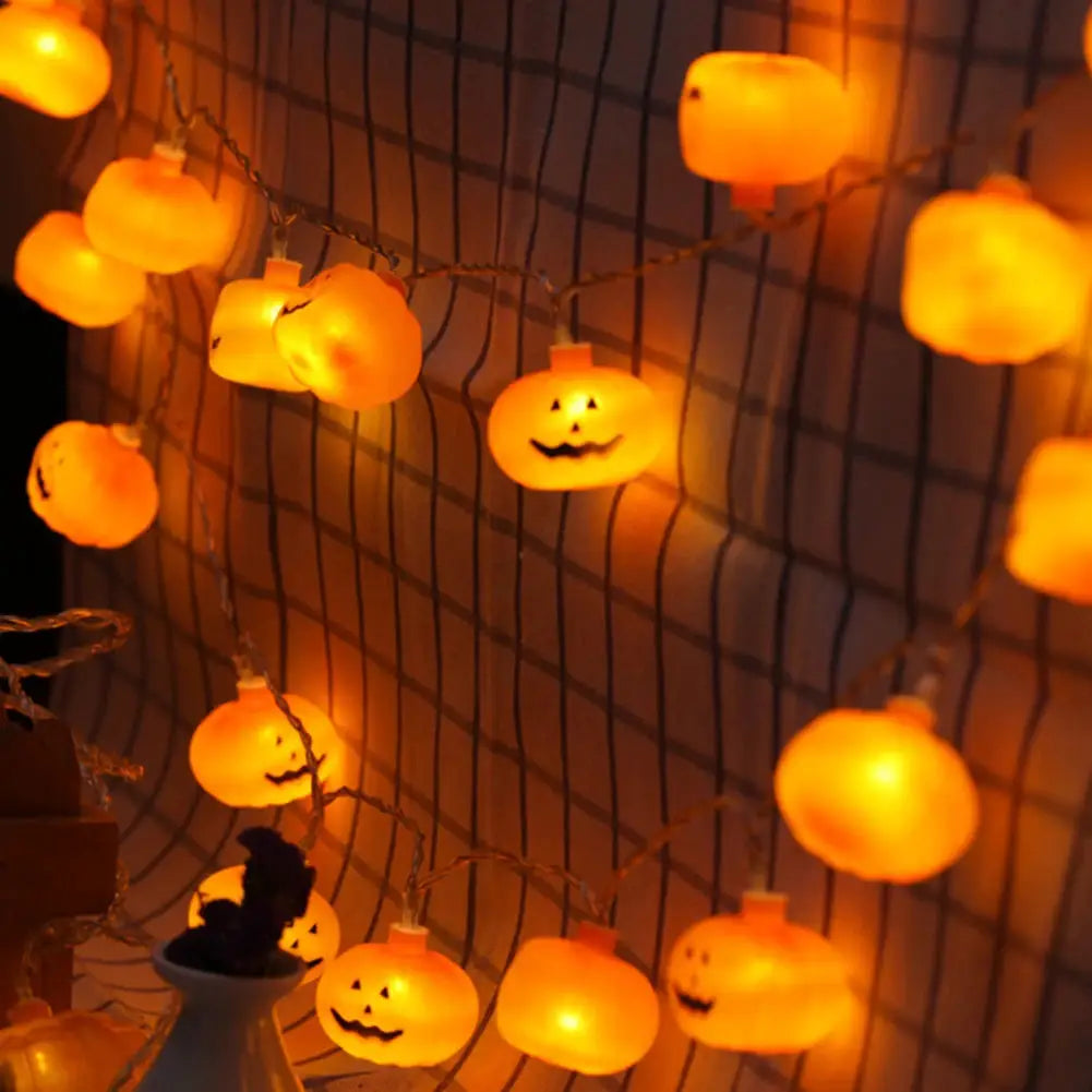 1.2M-5M Halloween Pumpkin String Lights LED 3D Pumpkin Twinkle Light Battery Powered Atmosphere Fairy Lamp Halloween Decoration from PriceLows™