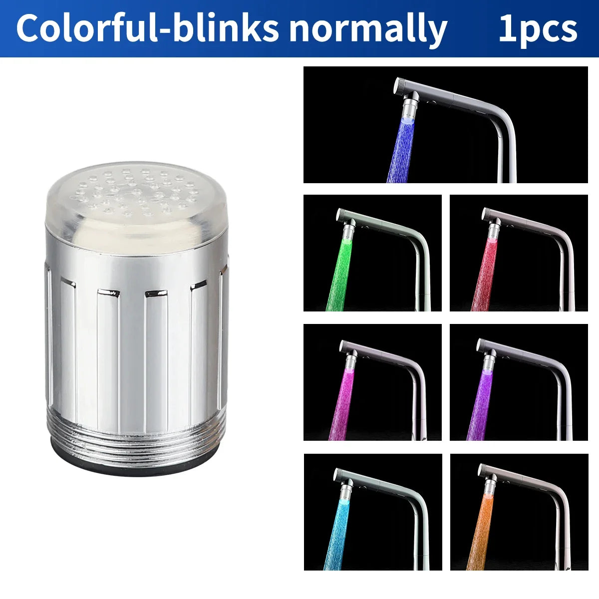 LED Faucet Aerator | Temperature Sensitive | 7 Color Change | Universal Fit