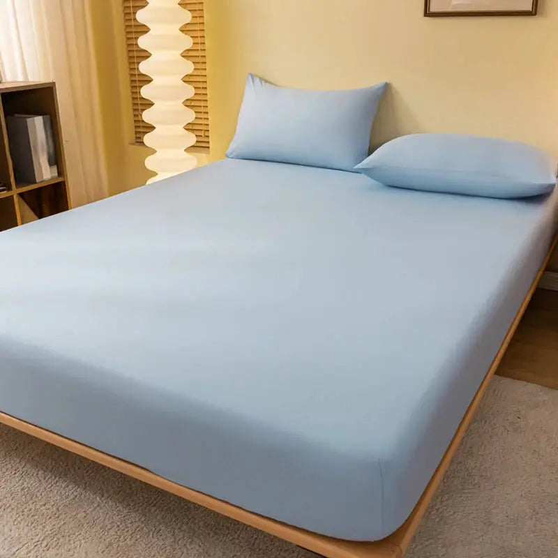 1 piece of solid color matte bed sheet, solid color bed cover for bedroom, bedding (excluding pillowcases) from PriceLows™