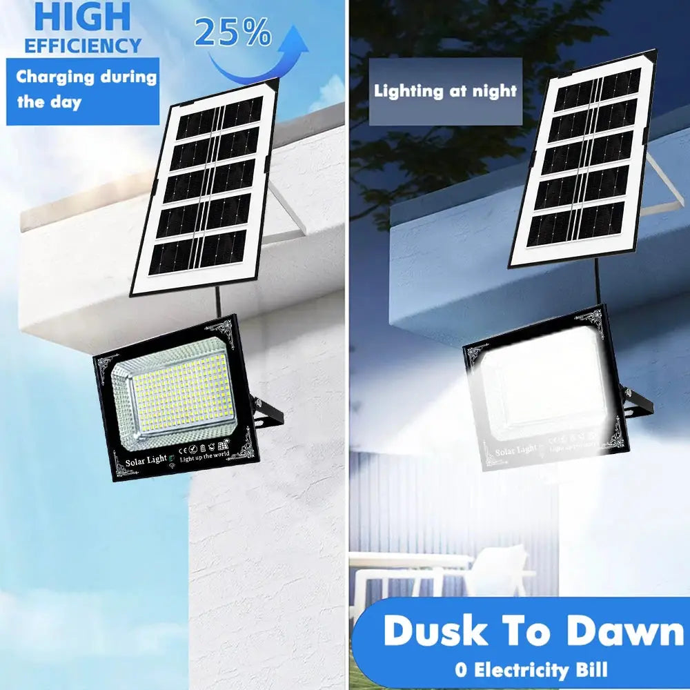 300W Outdoor Solar Flood Light Patio Light Garage Light Remote Control Indicator Light IP67 For Outdoor Patio Garden Billboards from PriceLows™