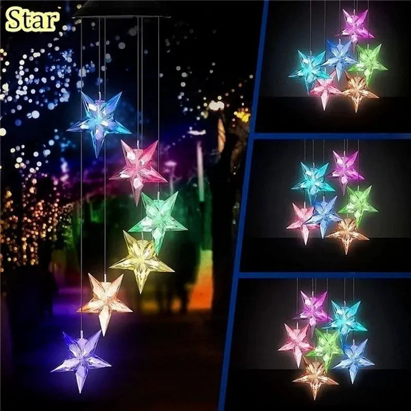 LED Solar Wind Chime Crystal Ball Hummingbird Wind Chime Light Color Changing Waterproof Hanging Solar Light For Home Garden from PriceLows™