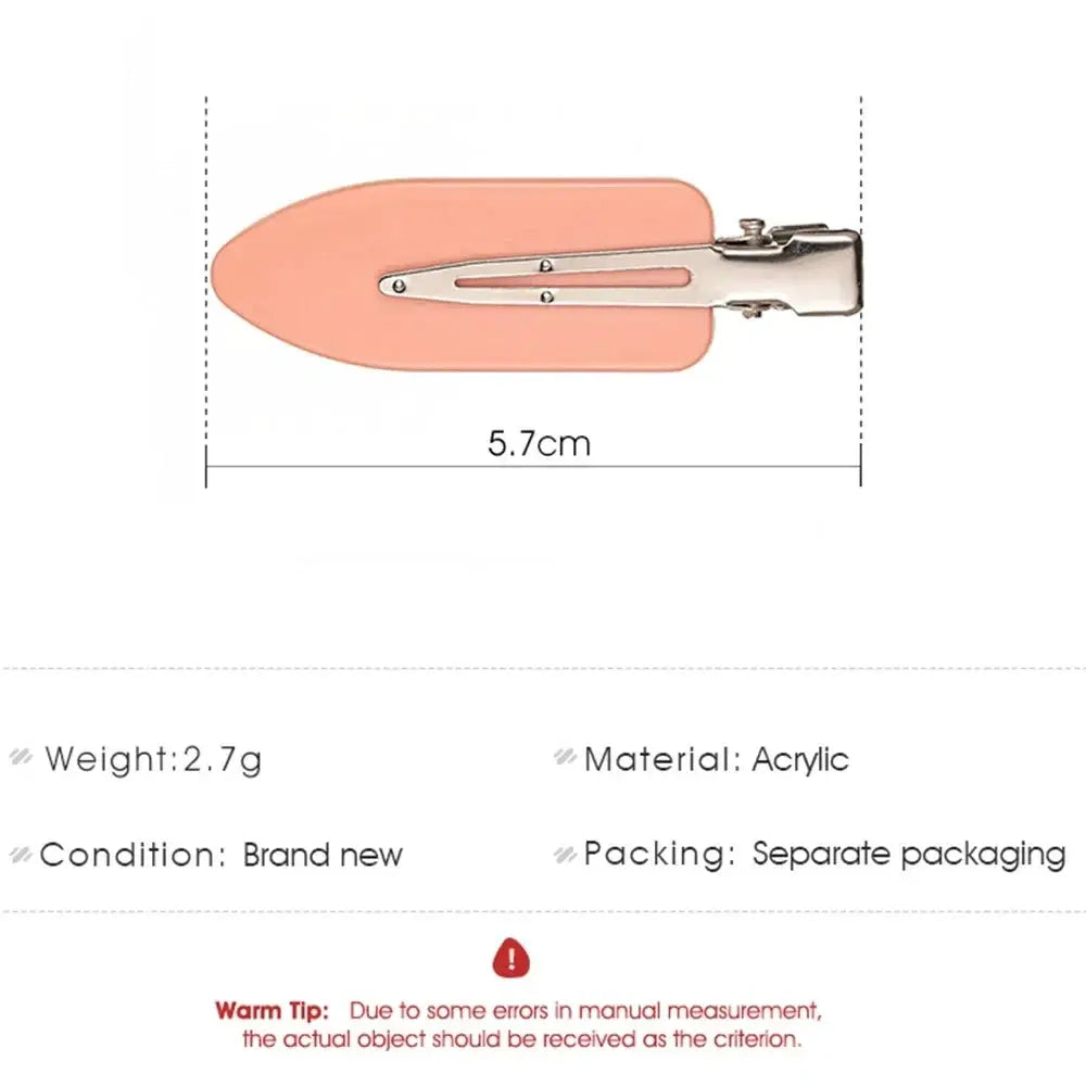 8Pcs Simple Y2k Hair Clips | Plastic Non-Slip Set | Daily Wear Style