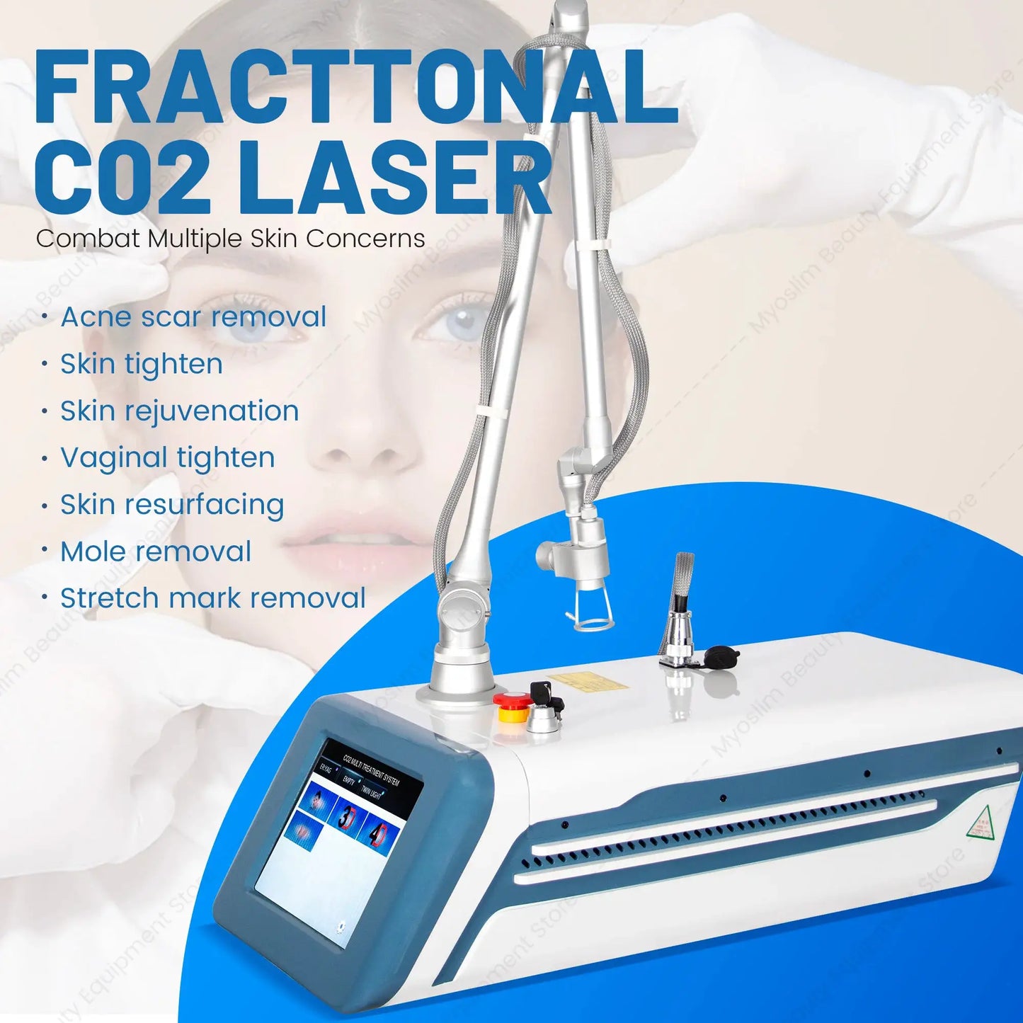 Co2 Fractional Laser | Skin Rejuvenation | Scar Removal | Salon Device