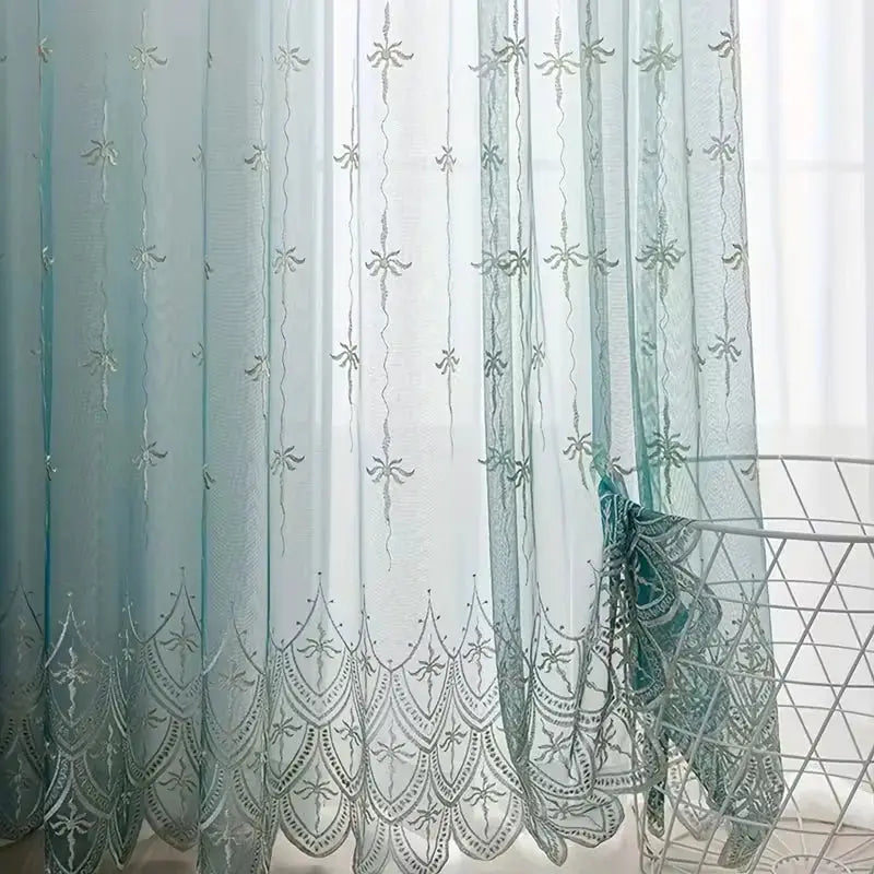 Sheer Curtain | Floral Embroidered | PriceLows™