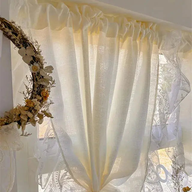 Sheer Curtains | Ruffled Tulle Lace | PriceLows™