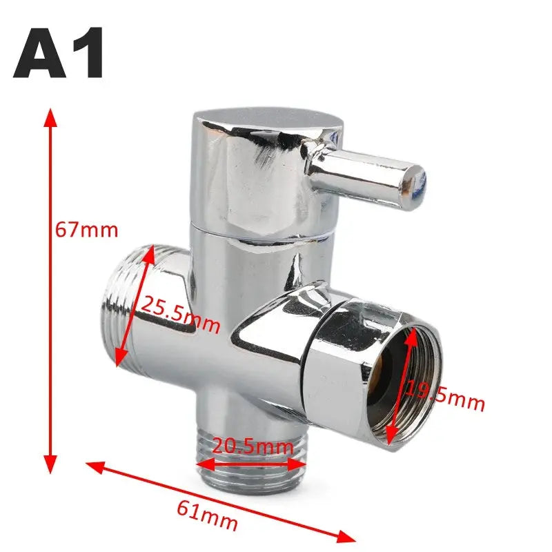 3-Way Brass Shower Arm Adapter G1/2’’ G3/4 Shower Diverter Valve For Handheld Shower Head Fixed Shower Head Bathroom Accessories from PriceLows™