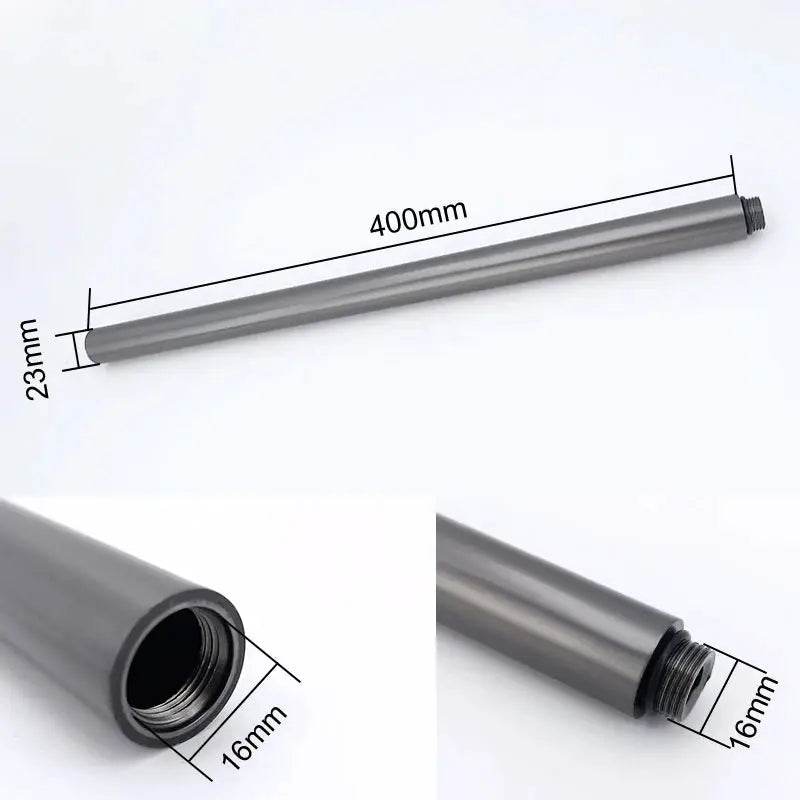 VGX Round Shower Extension Rod Shower Bracket 40cm Shower Extender Gray Extension Tube Extra Extend Tube Bathroom Accessories from PriceLows™